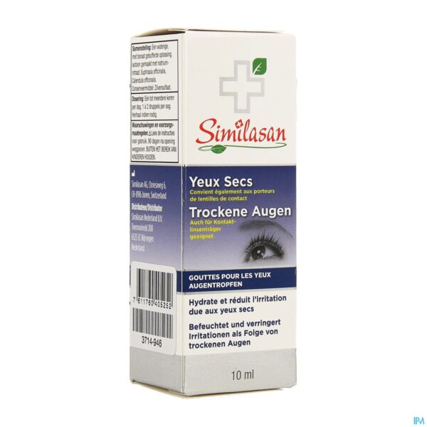 Packshot Similasan Droge Ogen Druppels 10ml