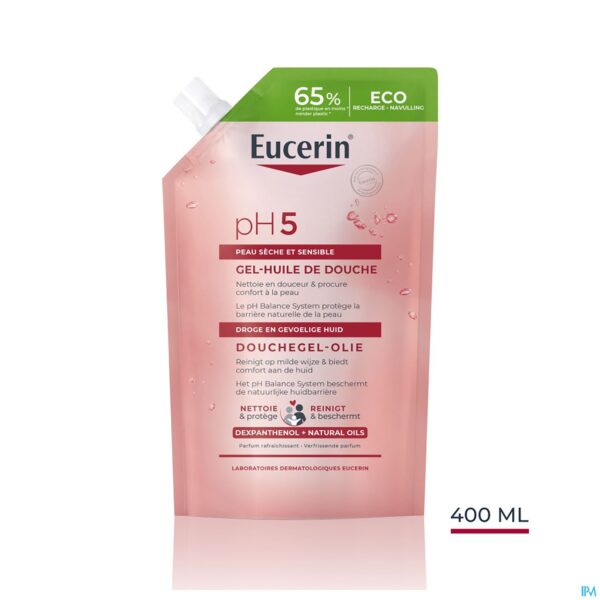 Lifestyle_image Eucerin Ph5 Douchegel Olie Navulling 400ml