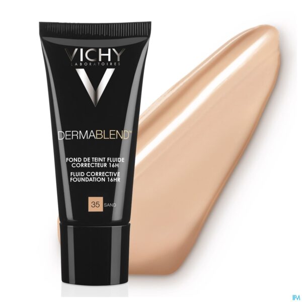 Productshot Vichy Fdt Dermablend Fluide 35 Sand 30ml
