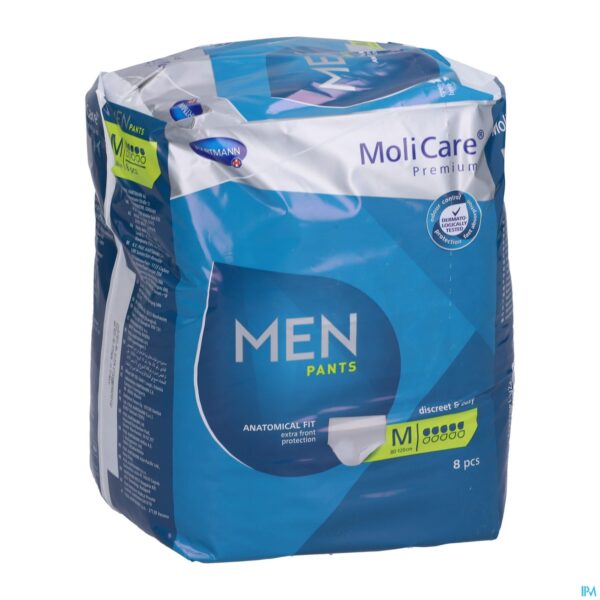 Packshot Molicare Pr Menpants 5drops M 8 P/s Packshot Molicare Pr Menpants 5drops M 8 P/s
