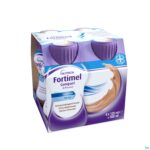 Packshot Fortimel Compact 2.4kcal Chocolade 4x125ml