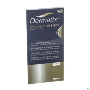 Packshot Dermatix Silicone Sheet Fabric Adh 4x13cm 1