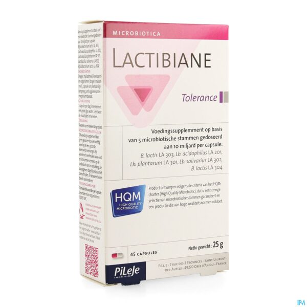 Packshot Lactibiane Tolerance Caps 45