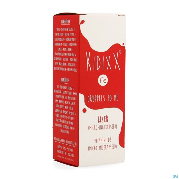 Packshot Kidixx Fe Siroop 30ml