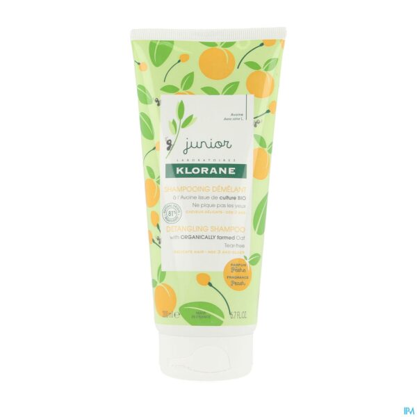 Packshot Klorane Petit Junior Sh Perzik Ontwar. 200ml Nf