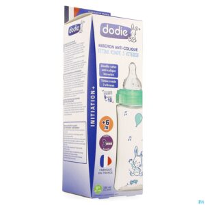 Packshot Dodie Zuigfles Initiatie+ Groen Valentijn 330ml