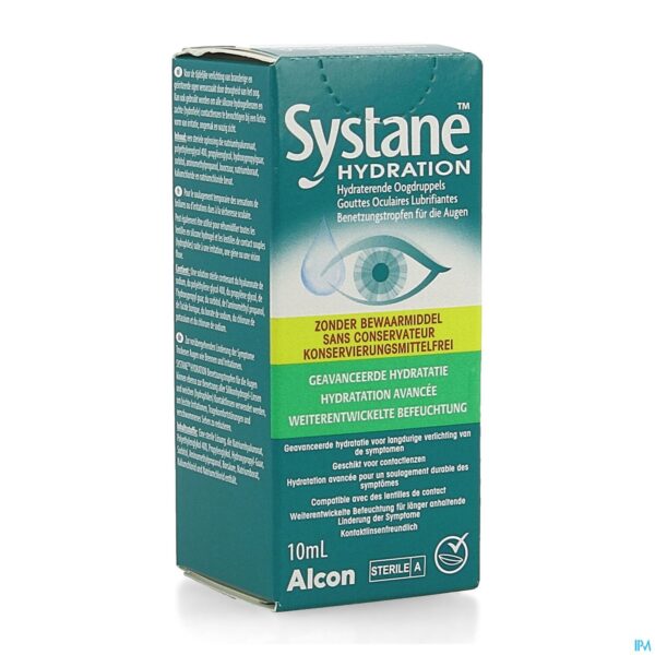 Packshot Systane Hydration Oogdrup. Z/conserveermiddel 10ml