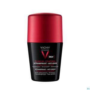 Packshot Vichy Homme Deo Roll Clinical Control 96u 50ml Nf