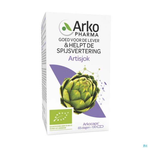 Packshot Arkocaps Artisjok Bio Caps 130