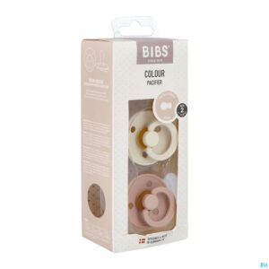 Packshot Bibs 2 Fopspeen Duo Ivory&blush