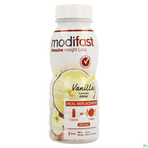 Packshot Modifast Intensive Vanilla Flavoured Drink 236ml Packshot Modifast Intensive Vanilla Flavoured Drink 236ml