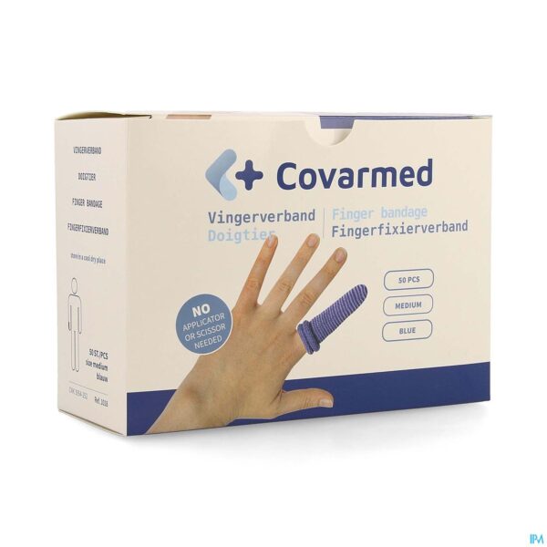 Packshot Finger Bob Medium Blauw 50 Covarmed
