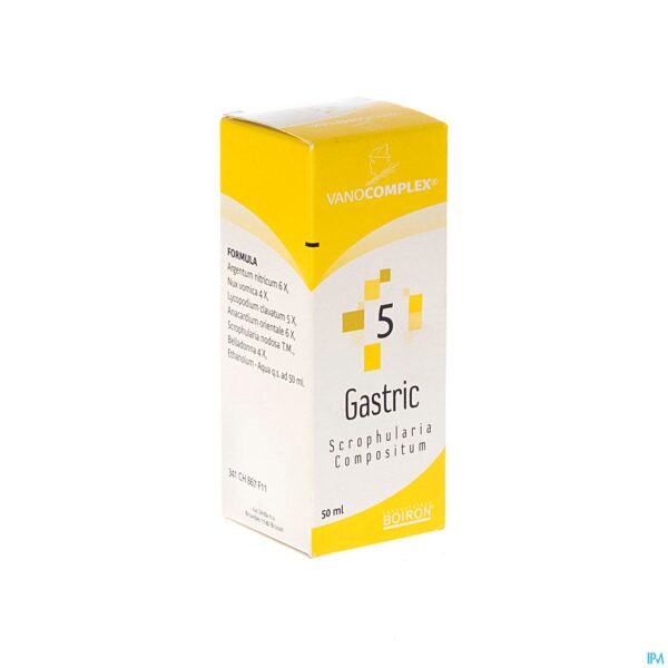 Packshot Vanocomplex N 5 Gastric Gutt 50ml Unda