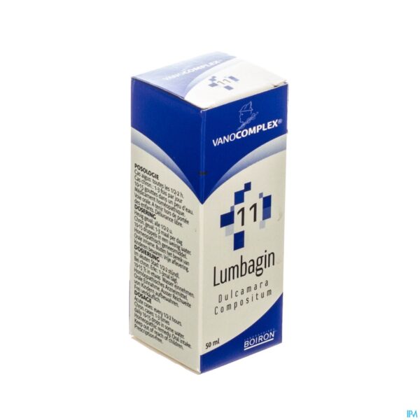 Packshot Vanocomplex N11 Lumbagin Gutt 50ml Unda
