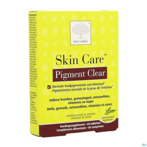 Packshot New Nordic Skin Care Pigment Clear Tabl 60