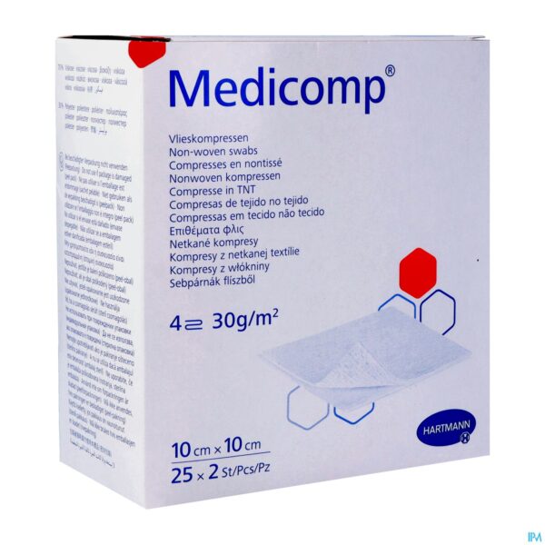 Packshot Medicomp Kp Ster 4l 10x10cm 30g 25x2