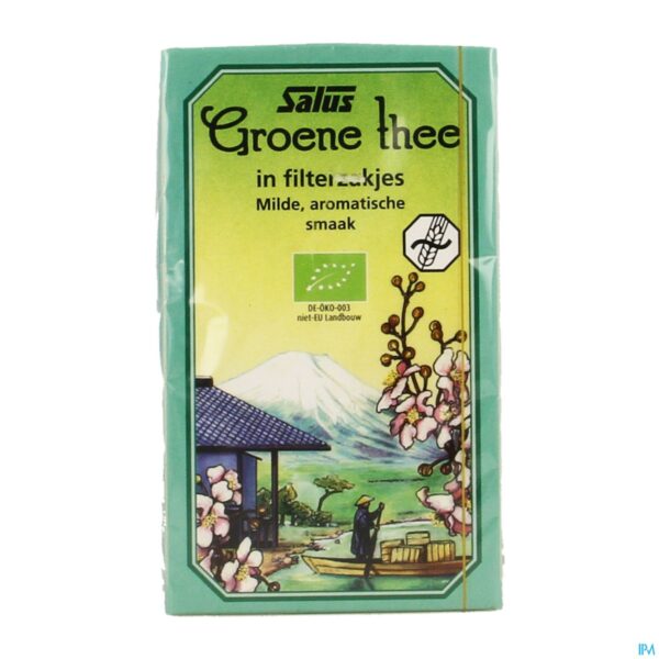 Packshot Salus Infusie Groene Thee Bio Builtje 15