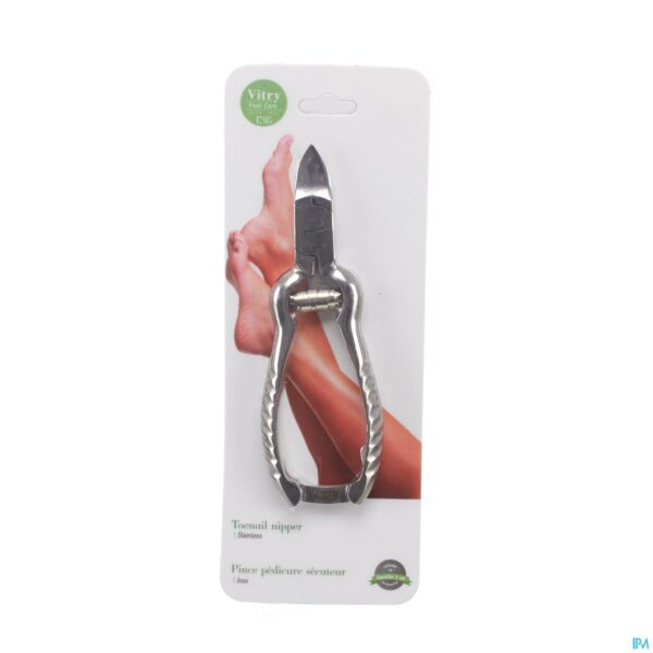 Packshot Nageltang Pedicure Met Bufferveer Inox 14cm