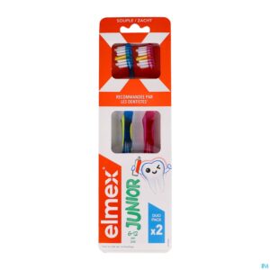 Packshot Elmex Tandenborstel Junior Zacht 6-12jaar Duopack
