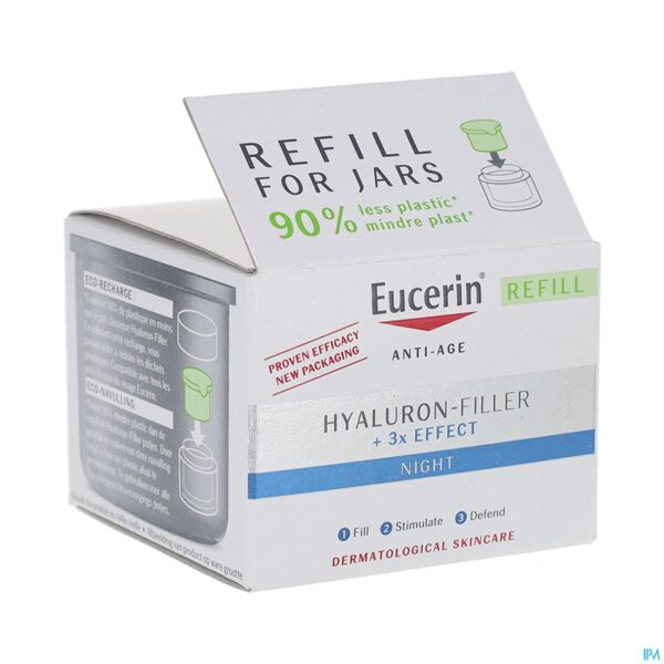 Packshot Eucerin Hyaluron-filler X3 Nachtcreme Navul. 50ml