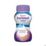 Productshot Fortimel Compact 2.4kcal Chocolade 4x125ml