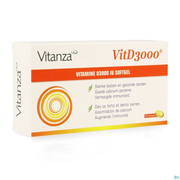 Packshot Vitanza Hq Vit D3000 Comp 90