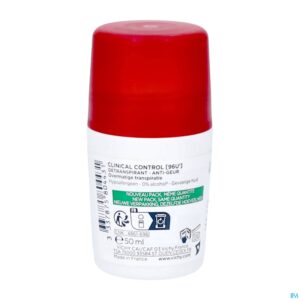 Packshot Vichy Deo Roller Clinical Control 96h 50ml