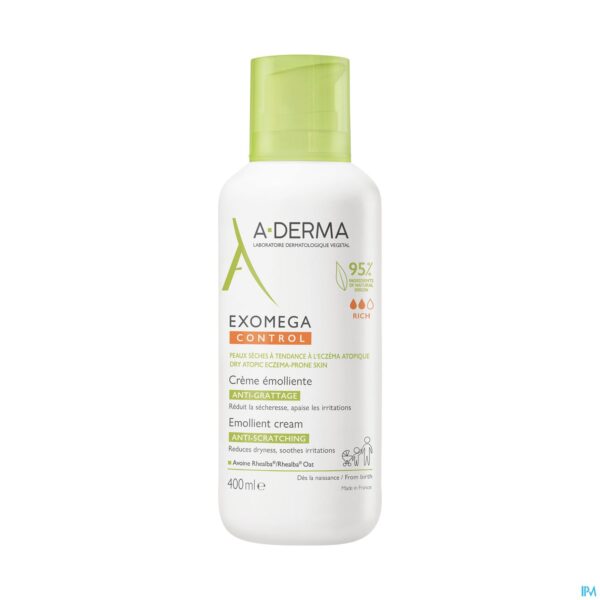 Productshot Aderma Exomega Control Creme Emolierend 400ml