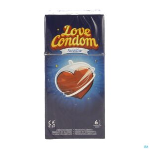 Packshot Love Condom Sensitive Condooms Met Glijmiddel 6