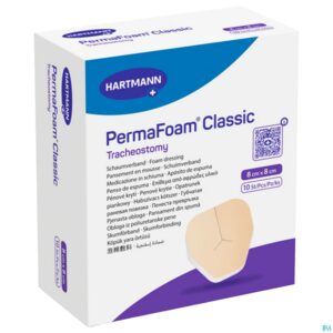 Packshot Permafoam Classic Tracheostomy 8x8cm 10 8820050