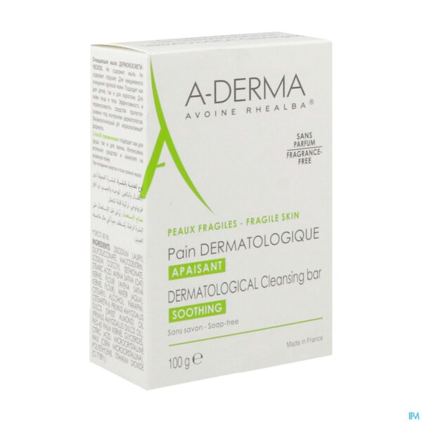 Packshot Aderma Havermelk Wasstuk 100g
