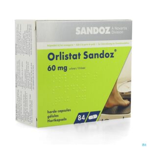 Packshot Orlistat Sandoz Harde Caps 84 X 60mg