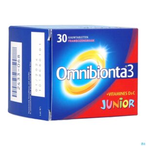 Packshot Omnibionta3 Junior Multivitamines voor Kinderen (30 tabletten)