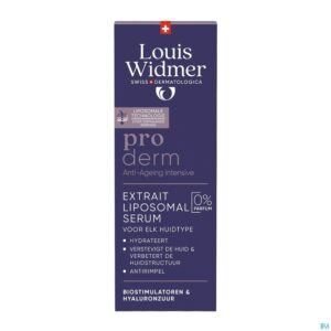Packshot Widmer Proderm Extrait Liposomal Serum Zonder Parfum 30ml