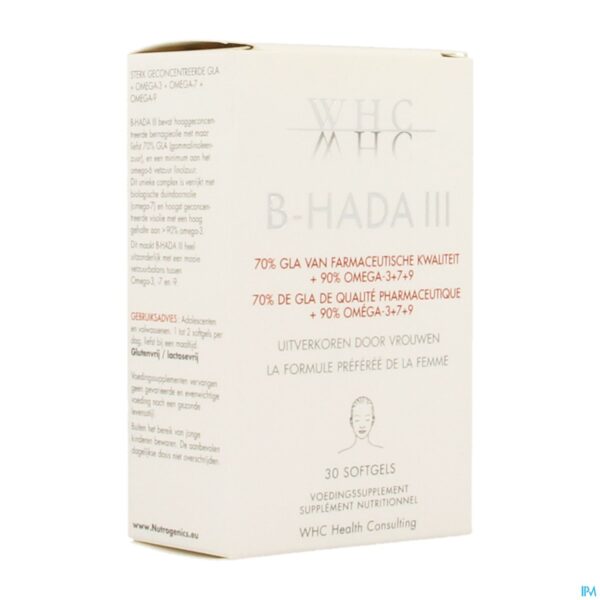 Packshot B-hada III Softgels 30 Packshot B-hada III Softgels 30