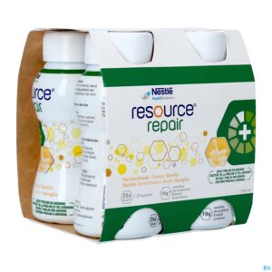 Packshot Resource Repair Vanille Fles 4x200ml