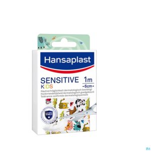 Packshot Hansaplast Pleisters Kids Sensitive 1mx6cm