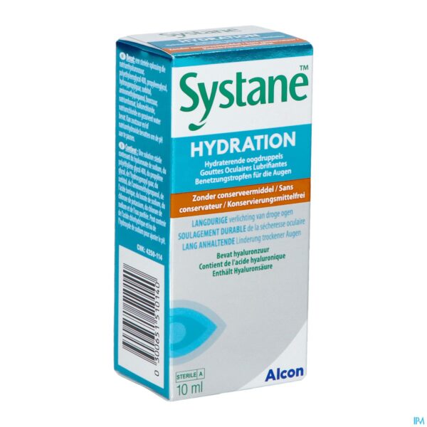 Packshot Systane Hydration Oogdrup. Z/conserveermiddel 10ml