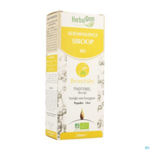 Packshot Herbalgem Siroop Ademhaling Bio Kind-volw 250ml