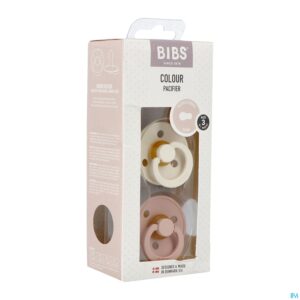 Packshot Bibs 3 Fopspeen Duo Ivory&blush