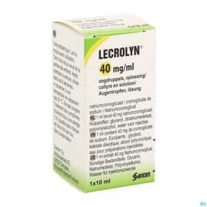 Packshot Lecrolyn 40mg/ml Oogdruppels 10ml