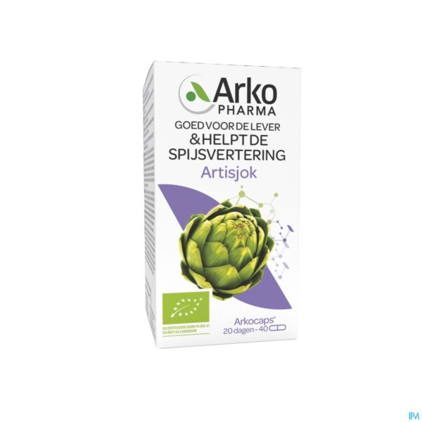 Packshot Arkocaps Artisjok Bio Caps 40