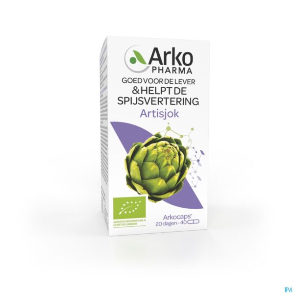 Packshot Arkocaps Artisjok Bio Caps 40 Packshot Arkocaps Artisjok Bio Caps 40