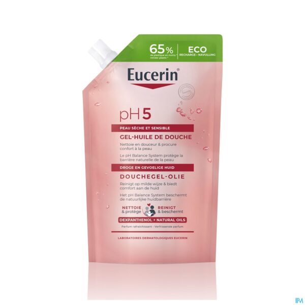 Packshot Eucerin Ph5 Douchegel Olie Navulling 400ml