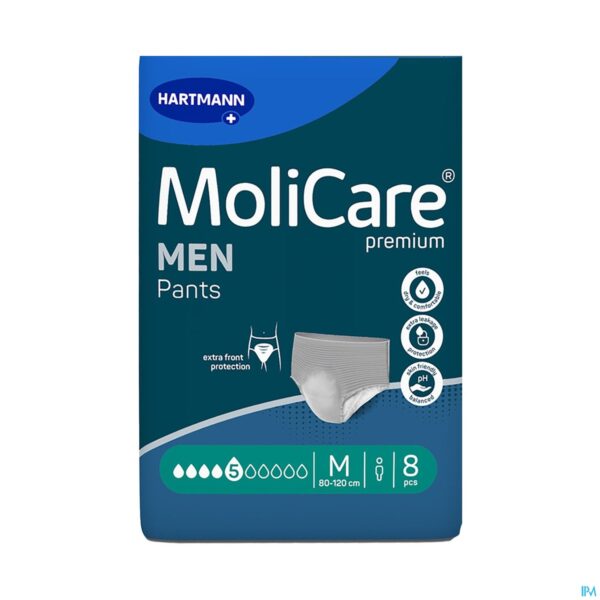 Packshot Molicare Pr Menpants 5drops M 8 P/s