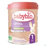Packshot Babybio Optima 1 Zuigelingenmelk 800g