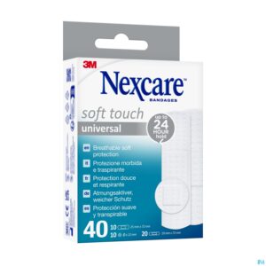 Packshot Nexcare 3m Soft Touch Universal Assort. Strips 40