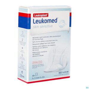 Packshot Leukomed Skin Sens. 5cmx7,2cm 10