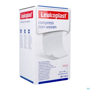 Packshot Leukoplast Compress N/woven St. 10cmx20cm 50x2