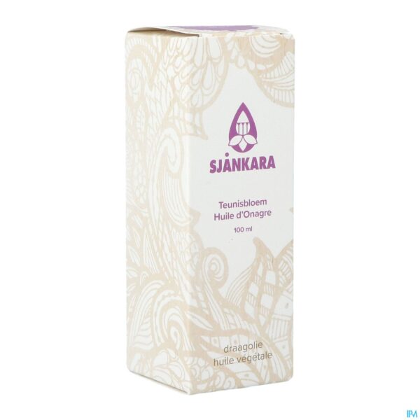 Packshot Sjankara Teunisbloem Plant. Olie Bio 100ml